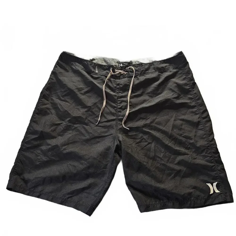 Hurley Black Swim Trunks Size 34